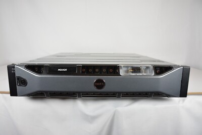 Dell PowerVault MD1420 Storage Array  2x 12G-SAS-4 2PS 24Bay 12x Caddy