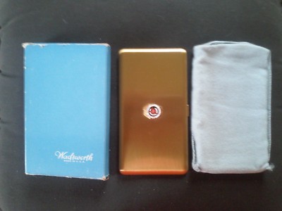 1950s Antique Wadsworth Chicago Motor Club metal cigarette case