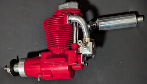 Enya 120-4C 4-Stroke, Beautiful Red Paint & Polish, Good Compression, Turns Free