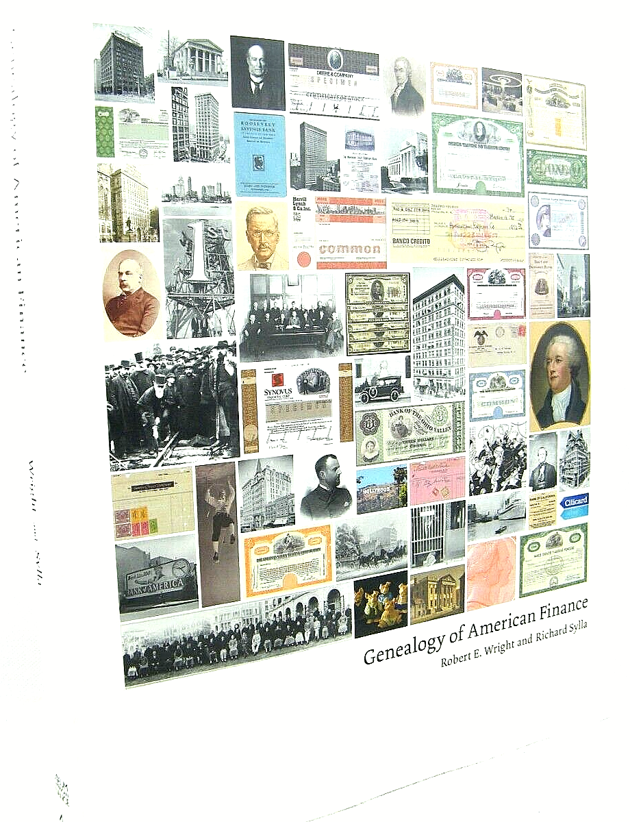 Genealogy Of American Finance by Robert Wright Richard Sylla VG 1ST  'SIGNED'