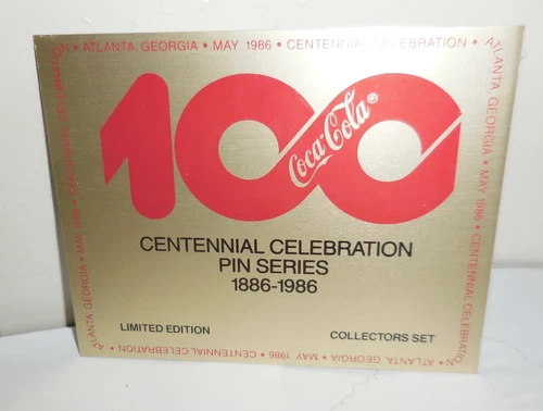 VINTAGE 100 YEARS COCA COLA SIGN PIN SERIES CENTENNIAL CELEBRATION DESIGN NR