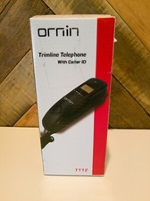 Ornin Trimline Telephone w/Caller ID, Model T112 Black, Used