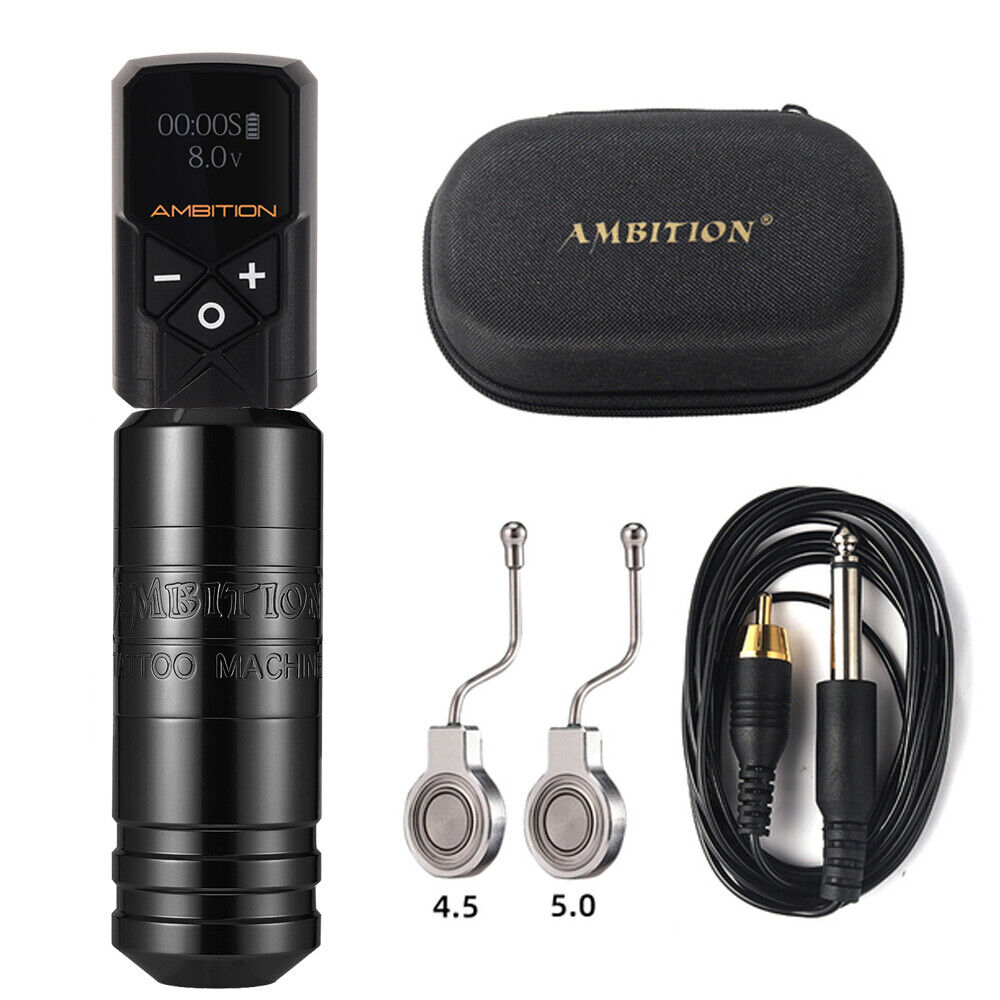 Ambition Wireless Tattoo Machine Permanent Makeup Roary Pen Battery Pack 2400mAh