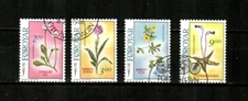 FAROE ISLANDS Scott's 169-72 ( 4v ) Flowers F/VF Used ( 1988 )
