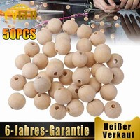 16Mm Holzperlen Mit Loch Runde Holzkugeln Natur Groß Holzperlen AuffäDeln Diy