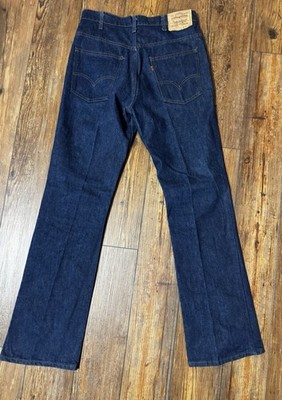 1970 s VINTAGE LEVIS 517 MADE IN USA NWOT Orange tab Men s 34x34 DARK INDIGO