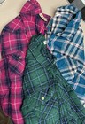 Women’s Flannels Lot Of 3 Size Large