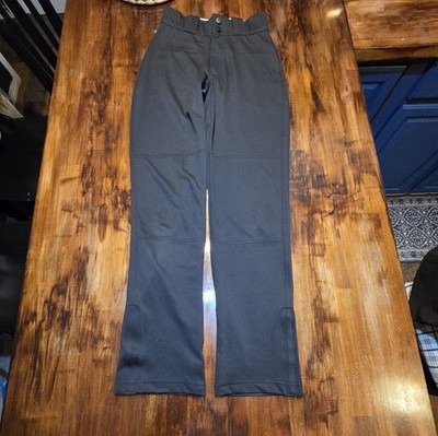 Champro Baseball Pants, Black, Full Length Open Bottom,  Adult Small
