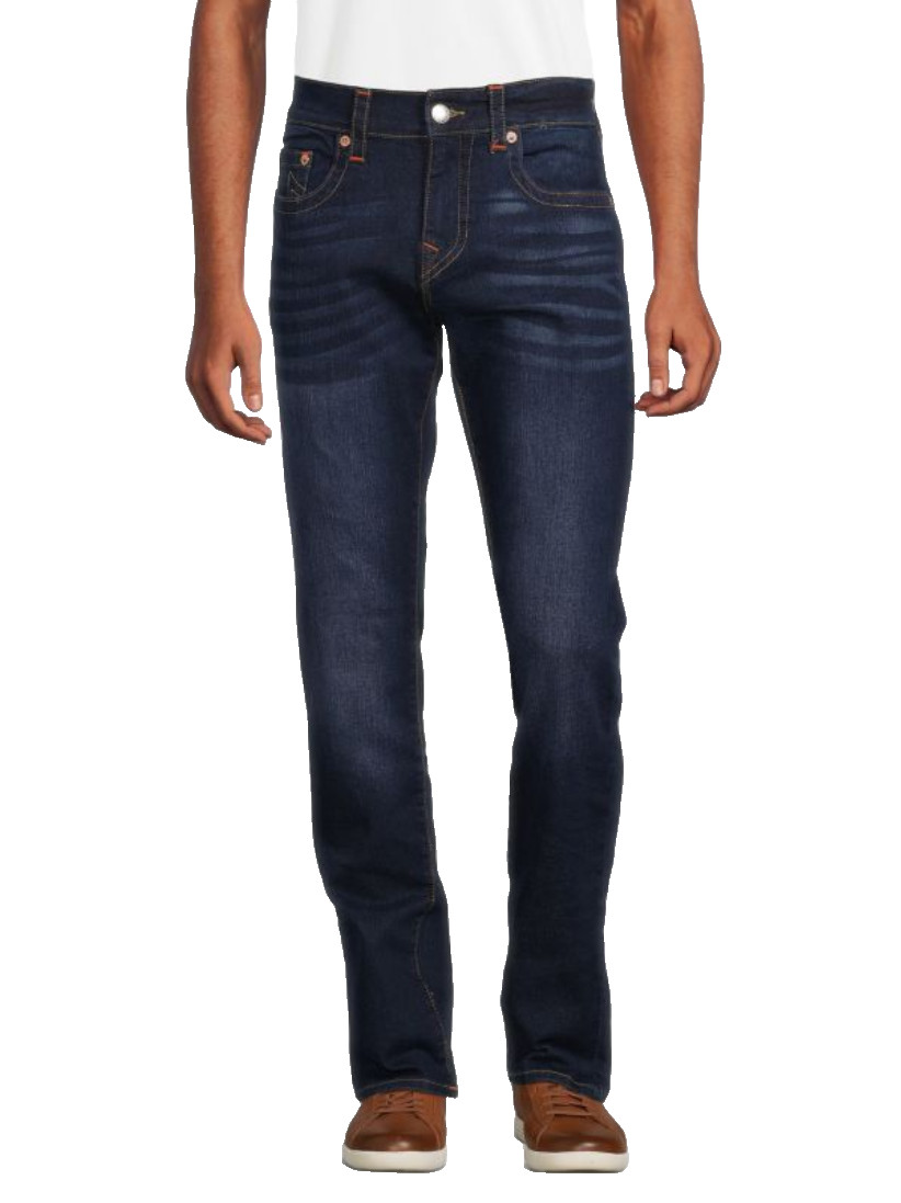 True Religion Men Geno Slim Fit Stretch Jeans Dark Wash Muddy Size 34 13490₽