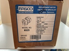 K629 Fasco Motor 120v Amps .55 NOS New In Box