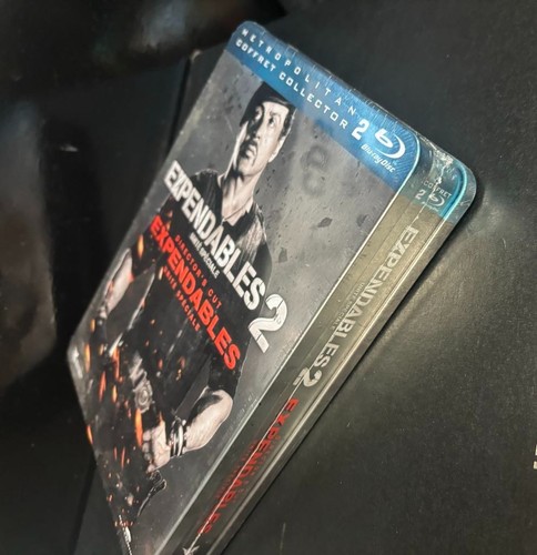 EXPENDABLES 2 & EXPENDABLES Dir Cut - STEEL BOOK BLU RAY BOX SET NEW