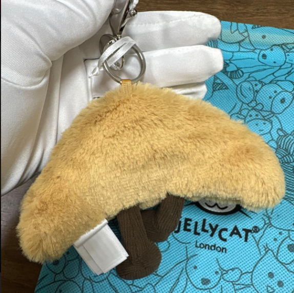 Jellycat Amuseables Croissant Plush Bag Charm Keychain Soft Collectible — free download