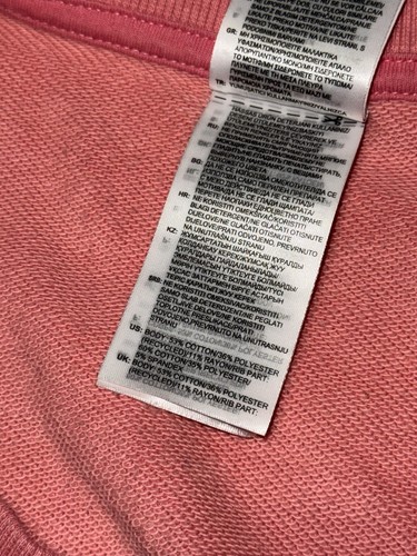 adidas Essentials Colorblocked Sweatshirt Women’s Sz 2XL Pink Black Crewneck - Picture 8 of 8