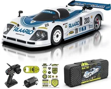AMORIL 1/10 AK-787 Super Fast Brushless RC Drift Cars for Carbon, White 