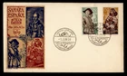 DR WHO 1959 SPANISH SAHARA FDC PRO INFANCIA NATIONAL COSTUME COMBO R28775