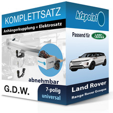 Für Land Rover Range Rover Evoque 21- G.D.W. Anhängerkupplung abnehmbar + 7polig