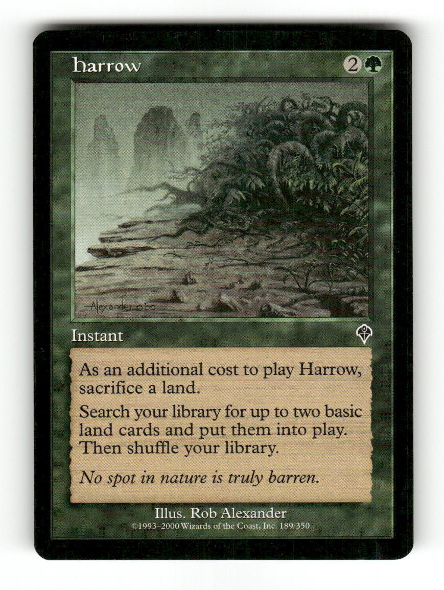 Harrow 189 Common Invasion Magic: The Gathering Near Mint