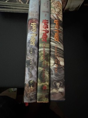 Harry potter Hardcover/illusrated by Jim Kay books ( year 1,2,4) 