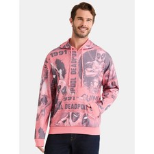 Deadpool Men's Graphic Hoodie Sweatshirt- RED, SIZE S-L