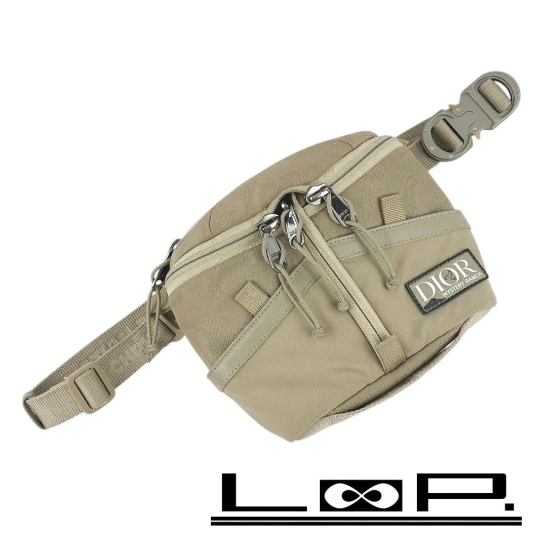 VENTE DIOR !!! BY MYSTERY RANCH sac ceinture lunch nylon beige 4 occasion LOOP 0