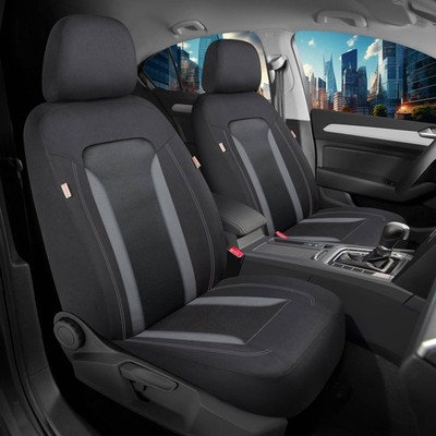 Schonbezüge Sitzbezüge für Hyundai Kona 2 Bj ab 2023 in Schwarz/Grau TF2