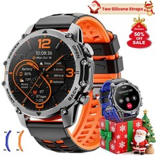 1.52" HD Smart Watch (Answer / Make Call) Military Sport Watch With 3 Straps