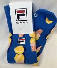 Fila P. L. Rolando Tennis Ball Ice Cream Scoops Cone Unisex Socks New Made USA