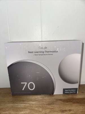 Goggle Nest Learning Thermostat Nest Pro Edition Factory Sealed
