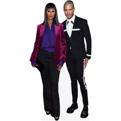 Iman Abdulmajid und Jay Manuel (Duo) Mini Celebrity Cutout