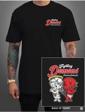 streetwise Inner Demons Graphic T-Shirt Black & Gray M-5XL