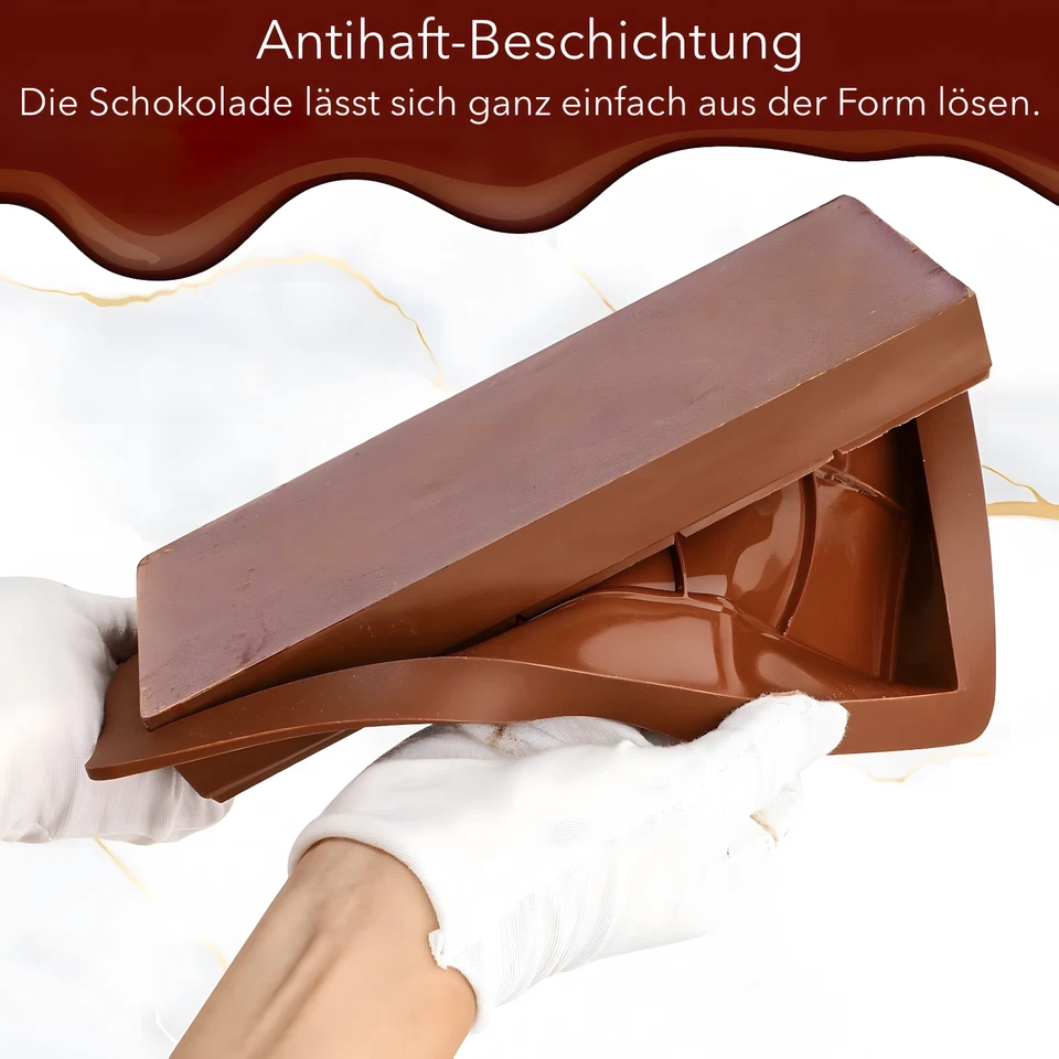 Molde De Chocolate AVANA Silicona Libre De BPA Dubai Molde Profundo Set De 2 - Imagen 2 de 4