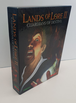 1997 Lands of Lore II: Guardians of Destiny CD-Rom Videospiel Open Big Box