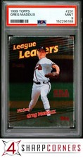 1999 TOPPS #231 GREG MADDUX BRAVES HOF PSA 9