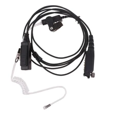 Radio Earpiece Headset with Finger PTT Mic for Sepura Radio STP8000 SC21