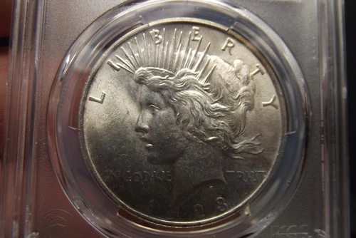 1923-P  Silver Peace Dollar   PCGS MS62 Terrific Strike PQ Looks Better