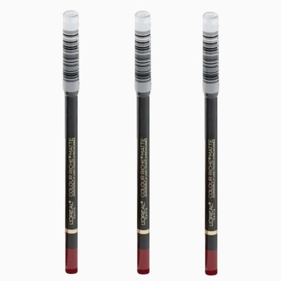 L'Oreal Paris Colour Riche, 102 In-Matte-Uated Lip Liner - 3 PACK