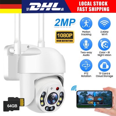 Ycc365plus APP 1080P FHD Draussen WIFI 2.4G IP Überwachungskamera Funk Wlan DHL