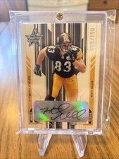 Heath Miller 2005 Leaf Rookies & Stars Rookie Auto 005/150 Pittsburgh Steelers