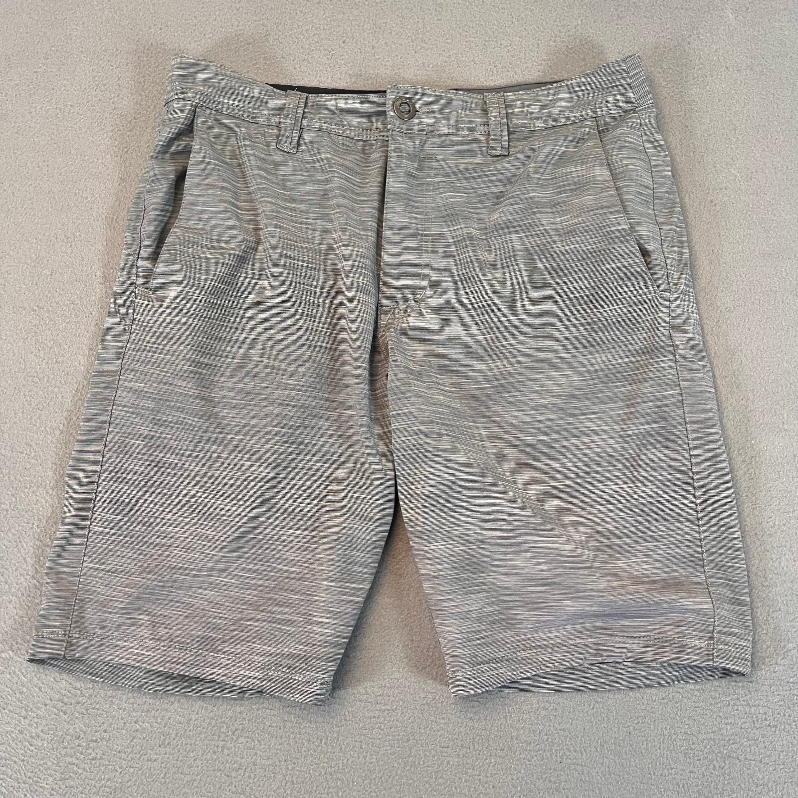 Volcom True To This Chino Shorts Gray Mens Sz 32 x 10