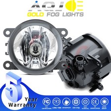 Pair For Honda Civic 2013-2021 Led Front Bumper Fog Lights Lamp W Clear Lens
