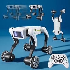 Stunt Robot Dog RC Toys with Wheels for Ages 8-13, Interactive Programmable...