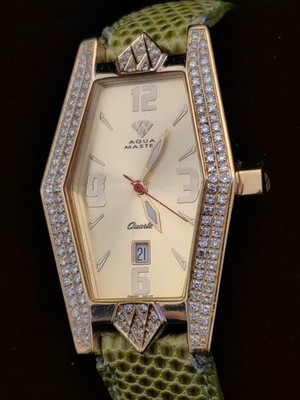 Aqua Master Diamond Designer Damen Watch/Uhr - Läuft ++ TOP ++