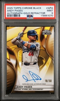 2025 Topps Chrome Black - Autographs Andy Pages #CBA-APA