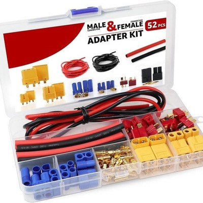 Gold Pins EC3 Kit T Connector Flexible Silicone Cable Wide Compatibility