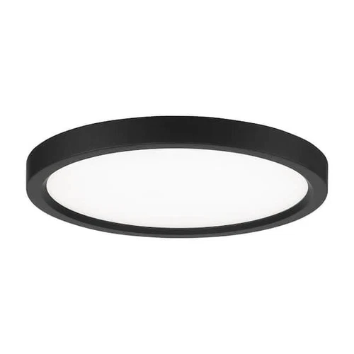 Minka Lavery 711 Vantage 11"W Round LED Flush Mount Ceiling - Coal - Picture 1 of 2