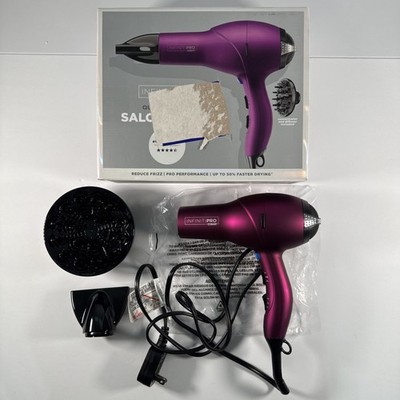 InfinitiPRO by Conair Quick Styling Salon Hair Dryer 3-Heat & 2-Speed Magenta