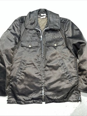 Vintage 70s Police Sheriff Style Coat Bomber Jacket w/ Talon Zip