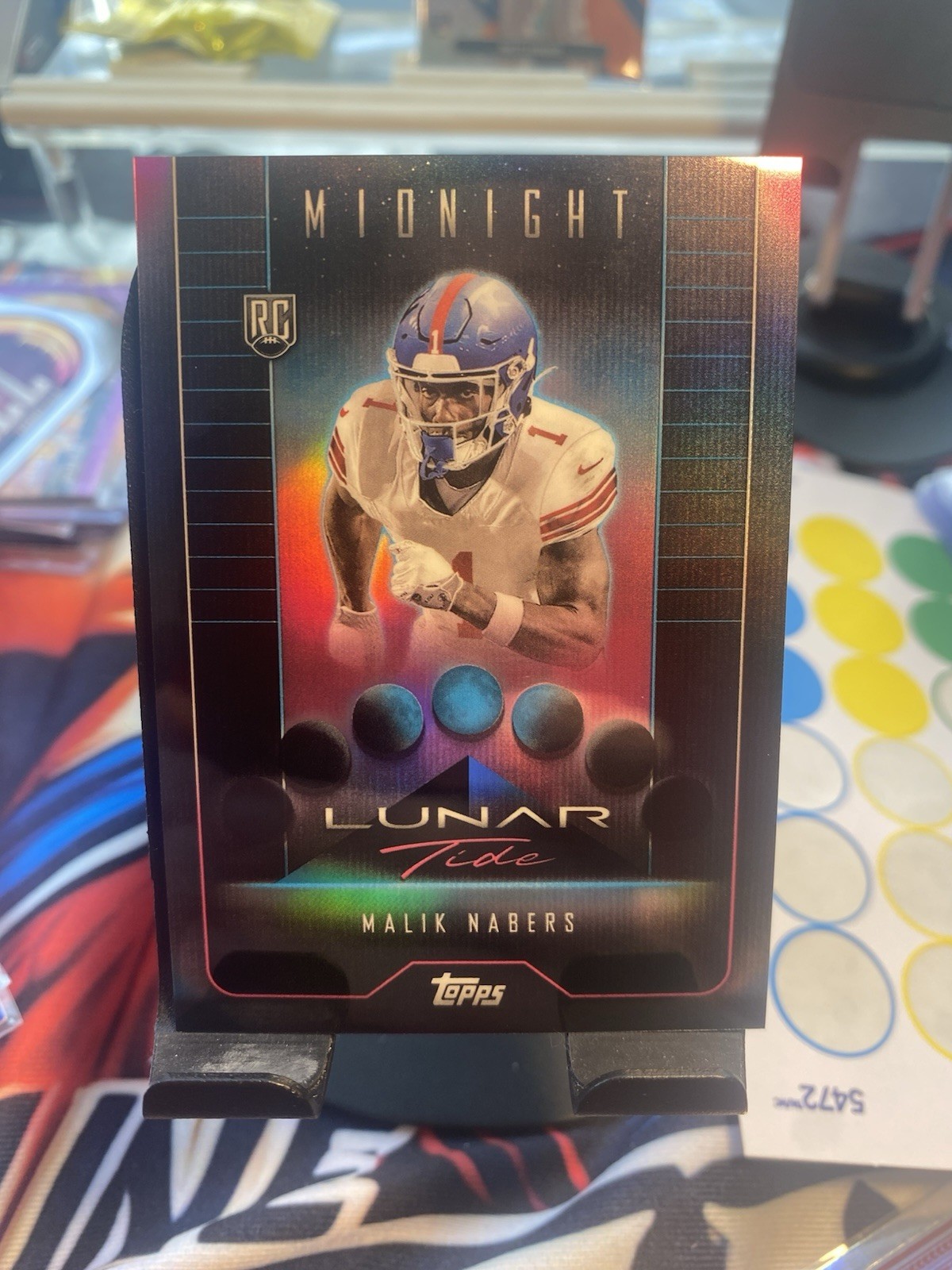 Malik Nabers Topps Midnight Lunar Tide #LT6 Base