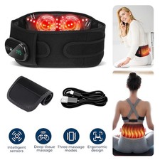 Massage Waist Belt Electric Infrared Heated with Back Support Vibration Massager