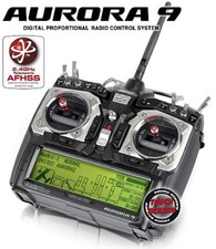 Radiocomando Hitec Aurora 9 2,4GHz Touch screen Con Sensori Telemetria 